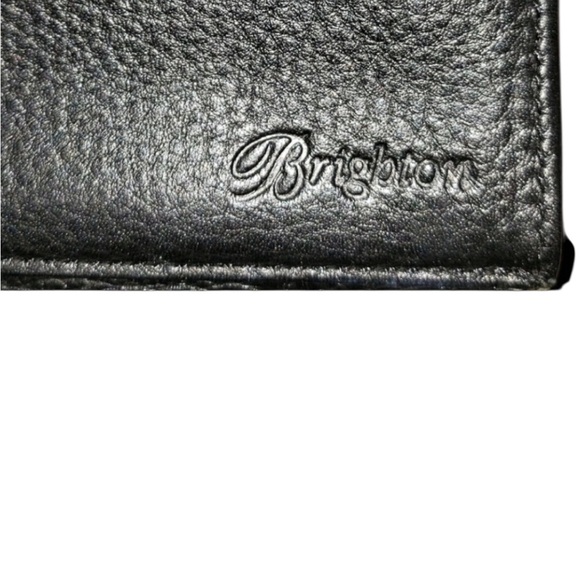 Brighton Black Croc-Embossed Leather Crossbody Wallet – EUC - Picture 6 of 6